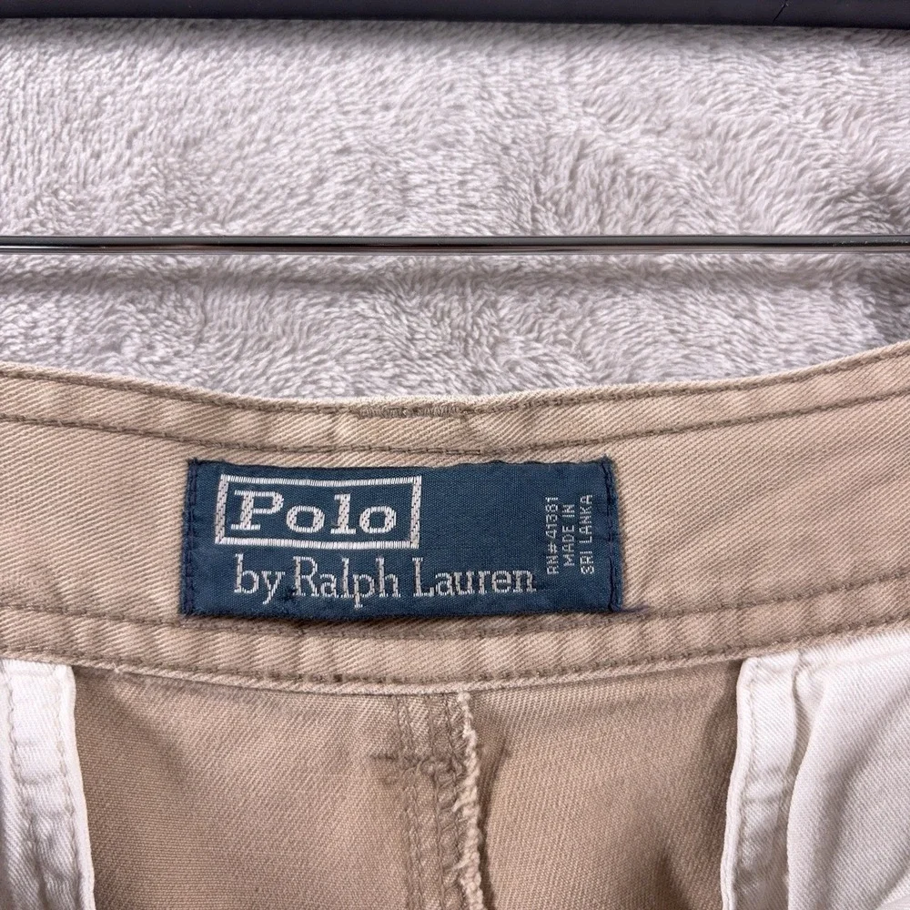 Polo Ralph Lauren Cargo Shorts Mens 32 Beige Military Utility Cotton Classic